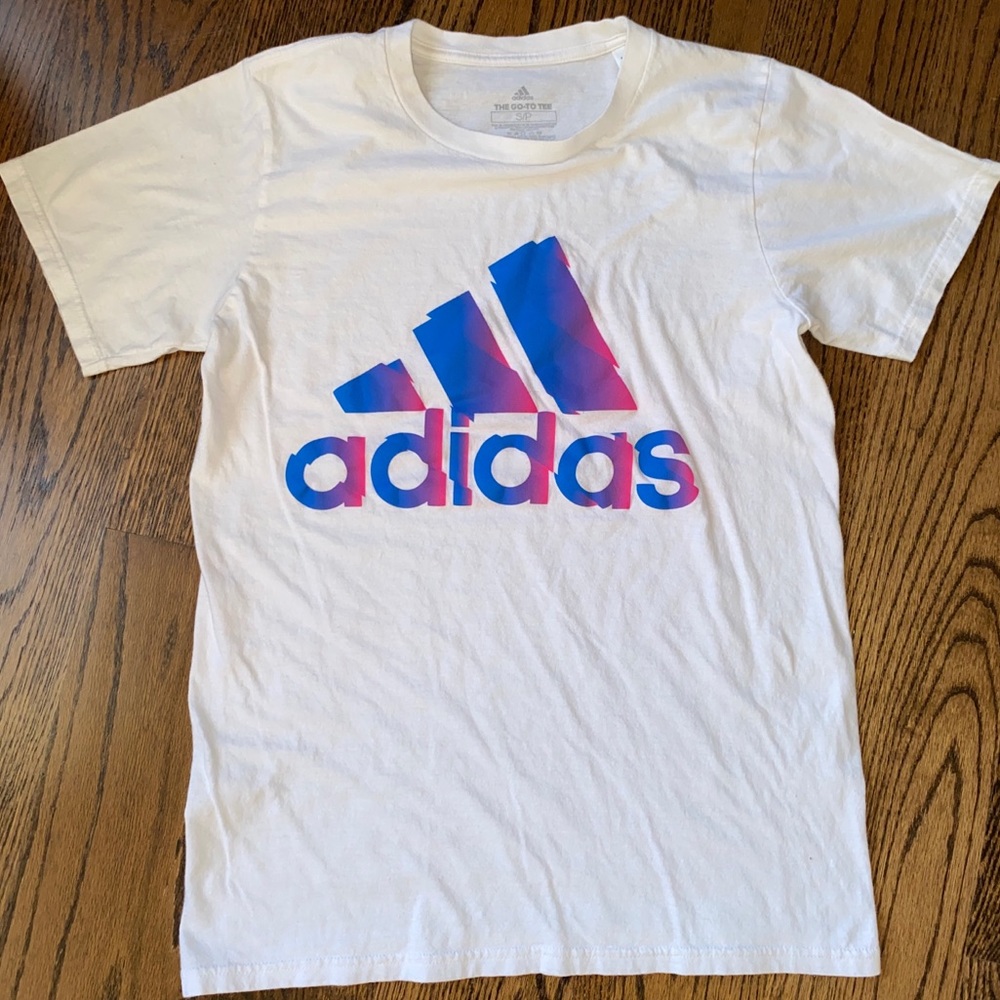 Like New Adidas "The Go-To Tee" Short Sleeve Men's White T-Shirt, Size S
